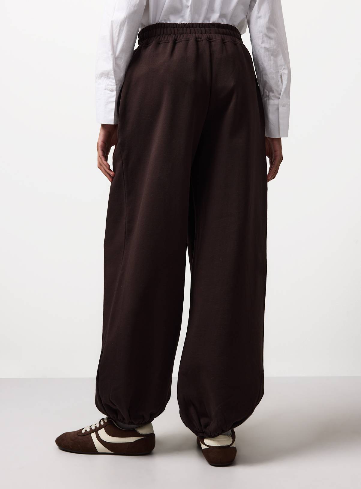Brown Pure Cotton Balloon Co-ord Joggers XL - Image 4